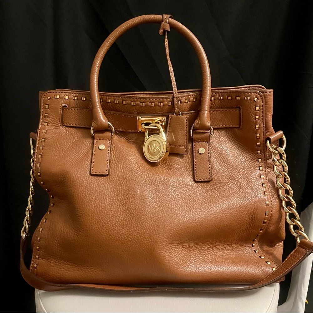 Michael Kors large Hamilton whipped stitch tote